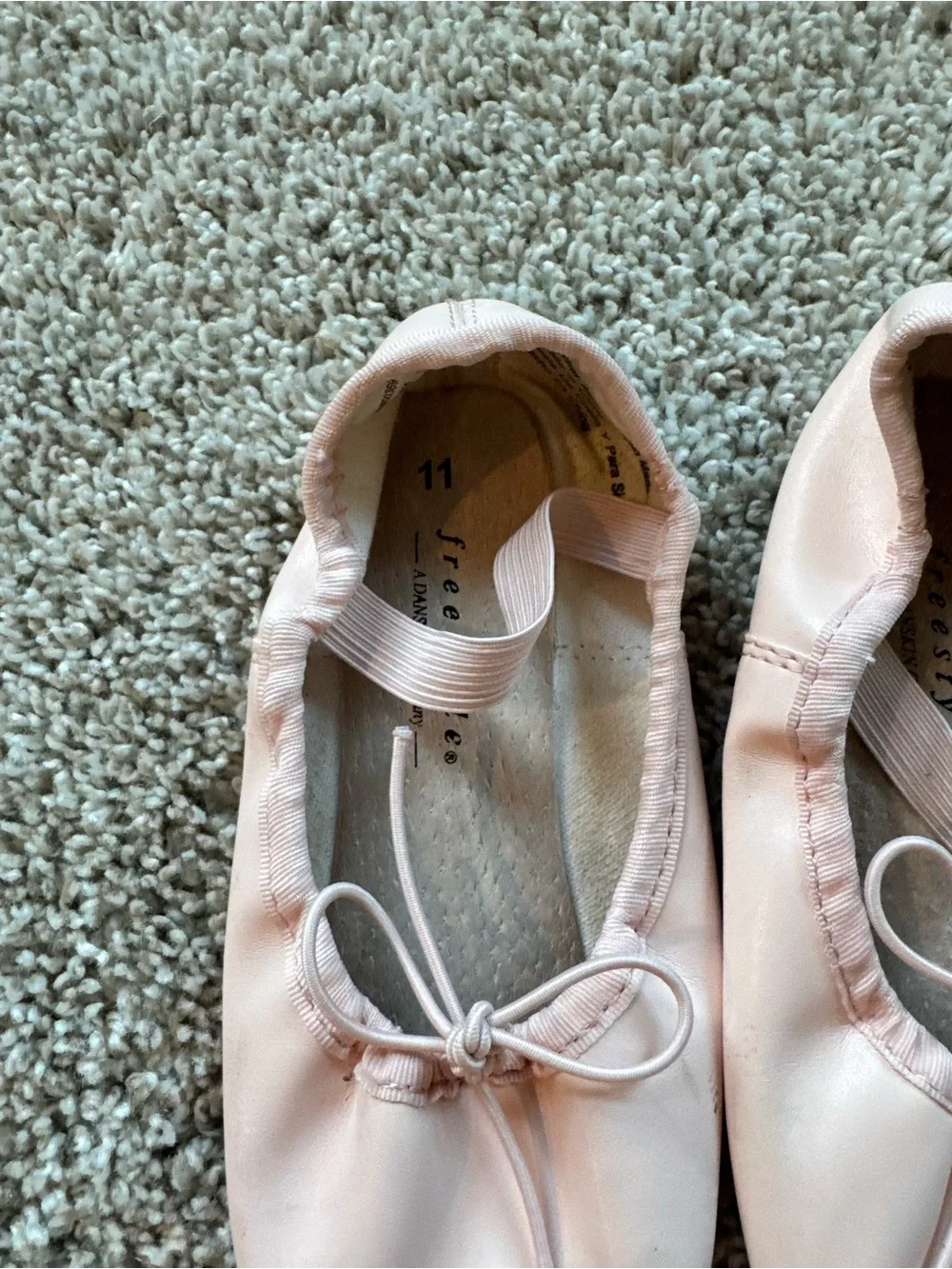 Freestyle Girls Ballet Shoes Bundle Size 11 Pink Black Dance Slippers Lot Flats